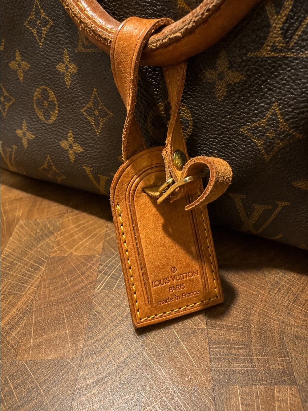 Louis Vuitton Monogram Deauville Handbag Vanity Bag MB0063 Made in France - Picture 11 of 14